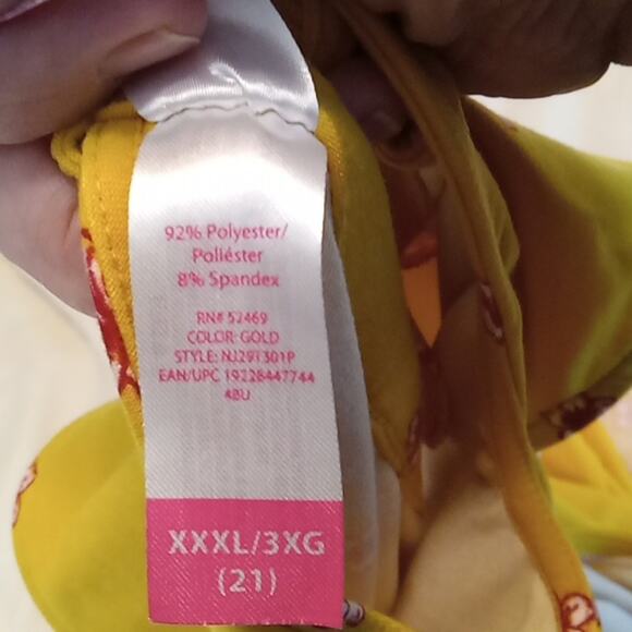 NWT Walmart Girls Sleeveless floral XXXL(21) dress. Summer, Beachy, Bright. - Picture 9 of 9